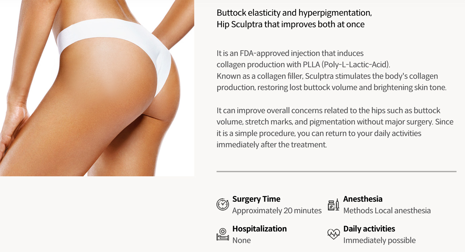 korean clinic hip filler